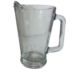 LIBBEY 60oz Clear Glass Pitcher MPN 5260 Easy Pour Flared Lip LEAD-FREE